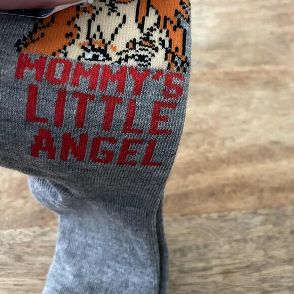 5/$20 NEW Kids 10-4 Mommy's Little Angel Halloween Chucky Socks - Picture 2 of 4